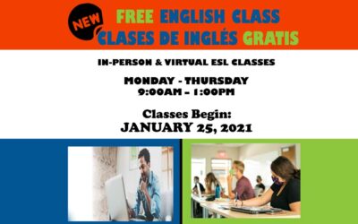 Free English Classes – In Person and Virtual ESL Classes